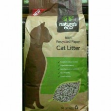 Natures Eco Recycled Paper Cat Litter 30L (2 Packs)